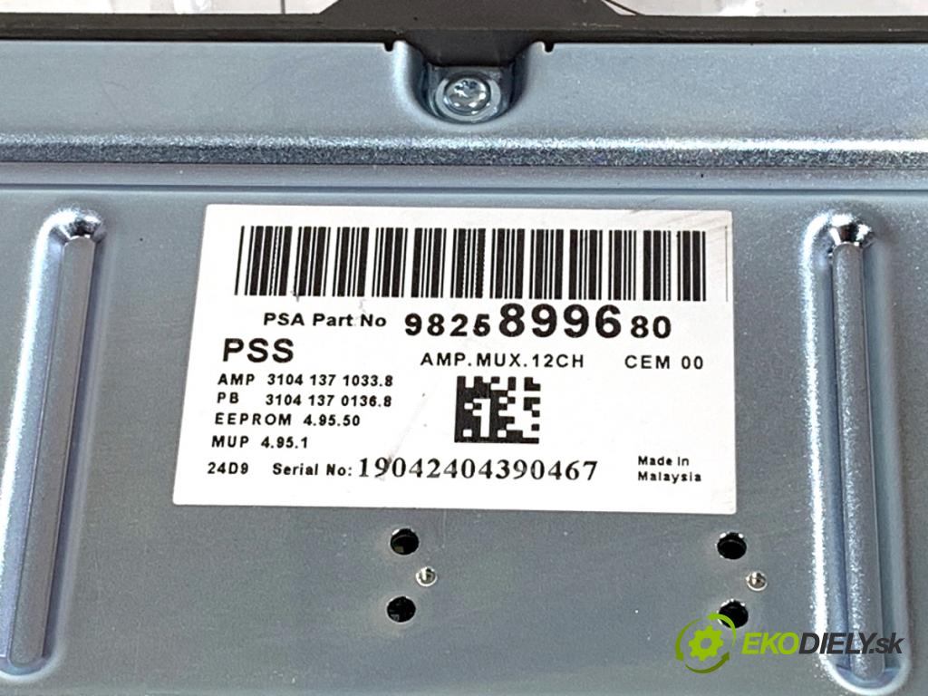 PEUGEOT 508 SW II Kombi 2019 96 kW 1.5 BlueHDi 130 1499 Zosilňovač 9825899680 (Zosilňovač)