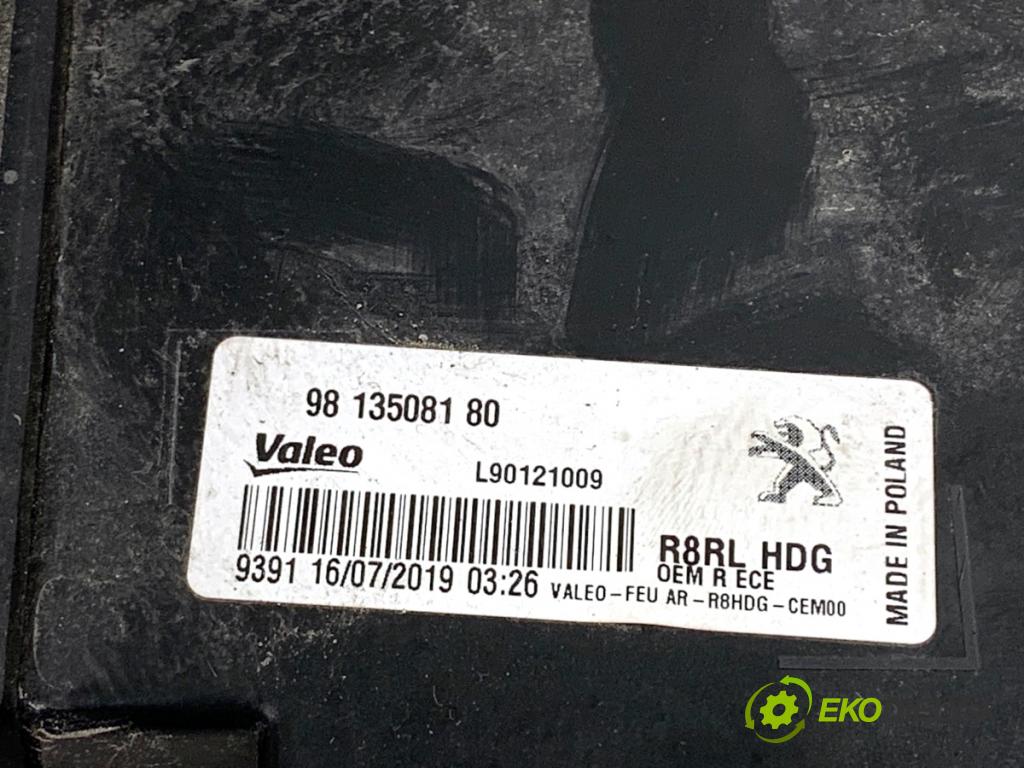PEUGEOT 508 SW II Kombi 2019 96 kW 1.5 BlueHDi 130 1499 světlo zadní část pravá vnitřní 9813508180 (Klika dveří ostatní)