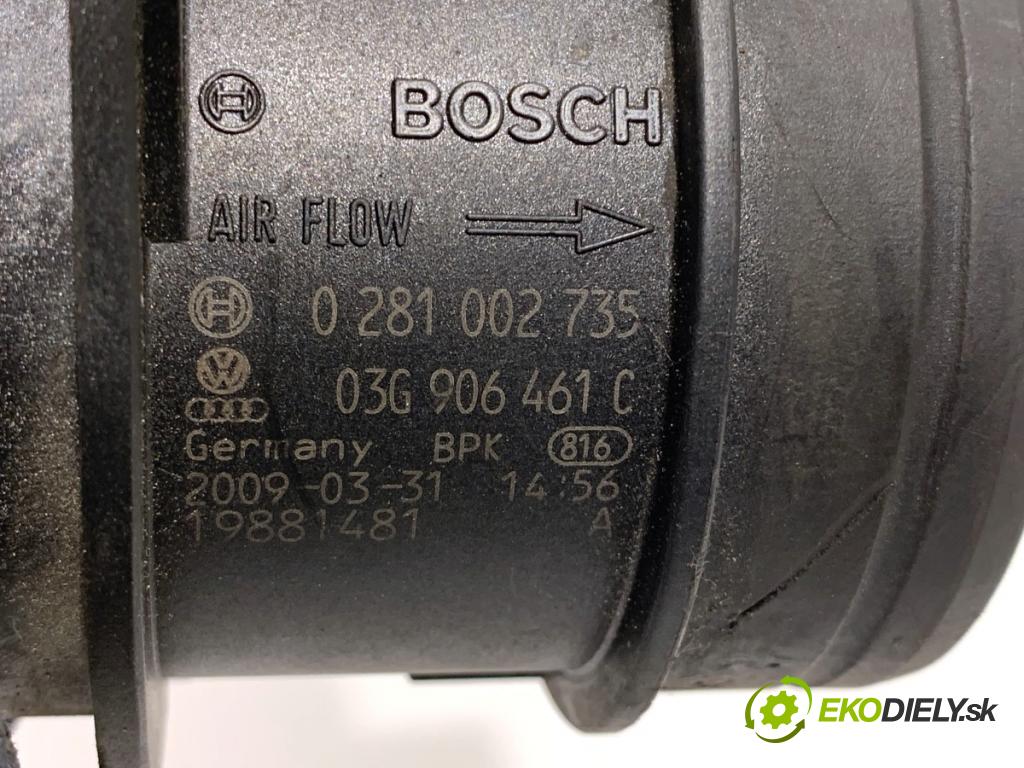 AUDI A4 B8 Kombi 2009 105 kW 2.0 TDI 1968 Váha vzduchu 03G906461C (Váha vzduchu)