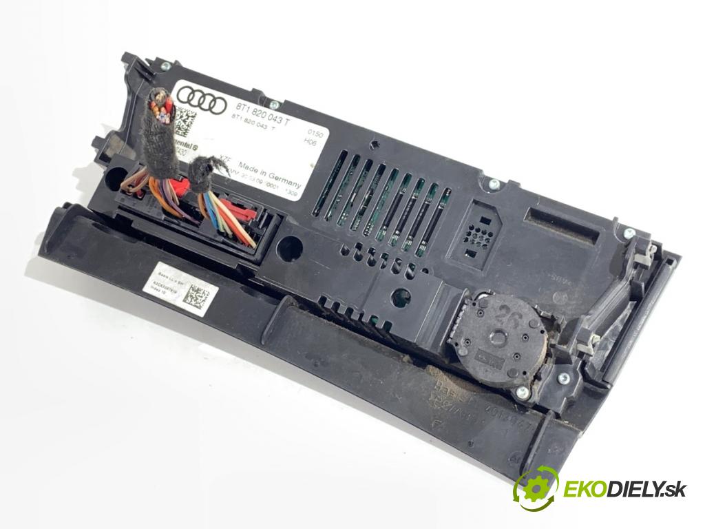 AUDI A4 B8 Kombi 2009 105 kW 2.0 TDI 1968 Panel ovládania kúrenia 8T1820043T (Prepínacie páčky pod volantom)