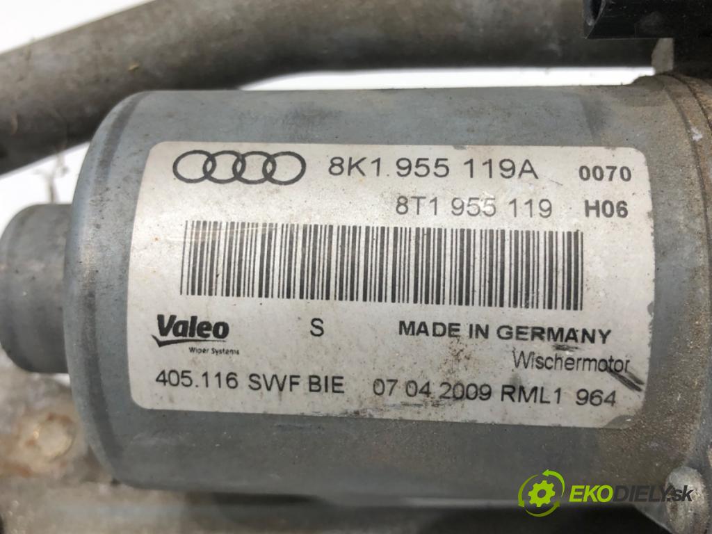 AUDI A4 B8 Kombi 2009 105 kW 2.0 TDI 1968 Mechanizmus stieračov predný 8K1955023B (Motorček stieračov predný)