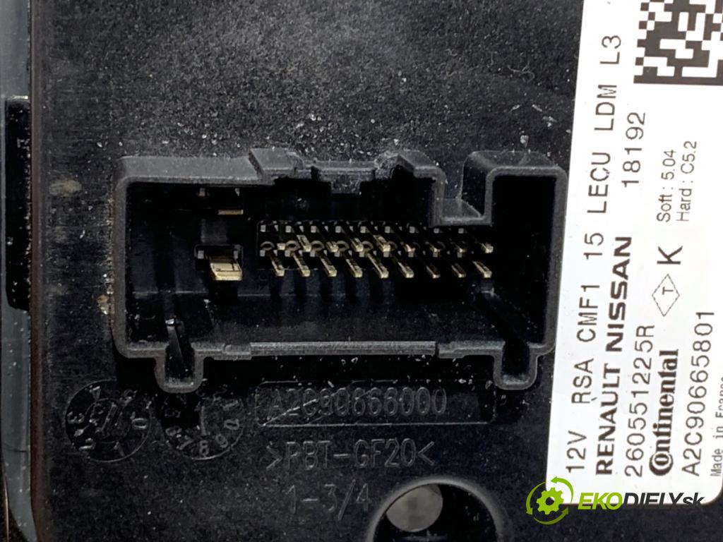 RENAULT GRAND SCENIC IV nadwozie wielkoprzestrzenne (MPV) 2018 103 kW 1.3 TCe 140 1332 Menič XENON 260551225R (Riadiaca jednotka xenónu)