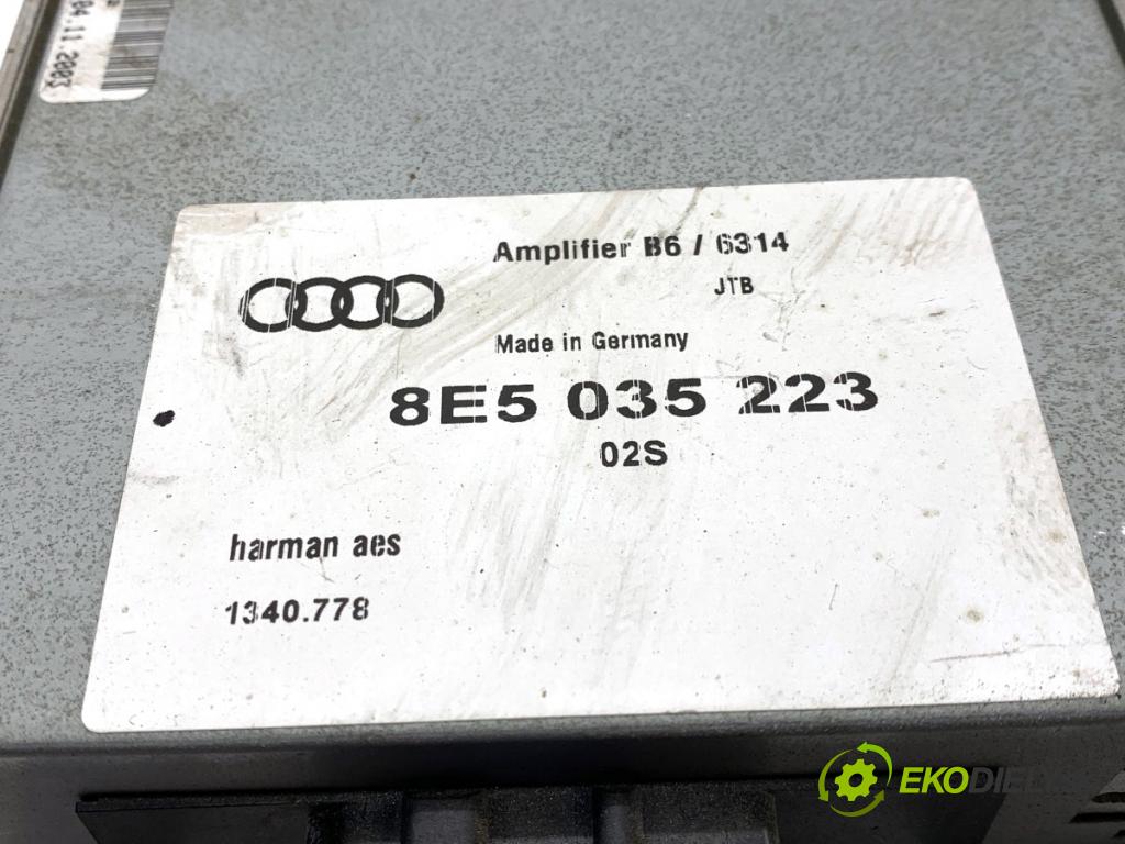 AUDI A4 B6 sedan 2003 125 kW 2.4 2393 Zosilňovač 8E5035223 (Zosilňovač)