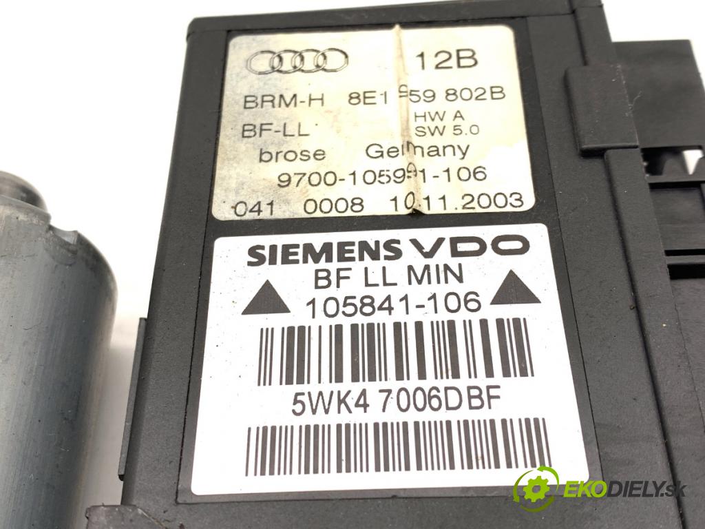 AUDI A4 B6 sedan 2003 125 kW 2.4 2393 Motor sťahovania okna pravy predný 8E1959802B