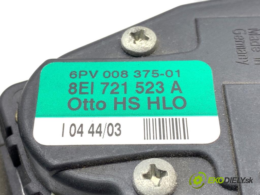 AUDI A4 B6 sedan 2003 125 kW 2.4 2393 Potenciometer plynu 8EI721523A (Potenciometer plynového pedálu)