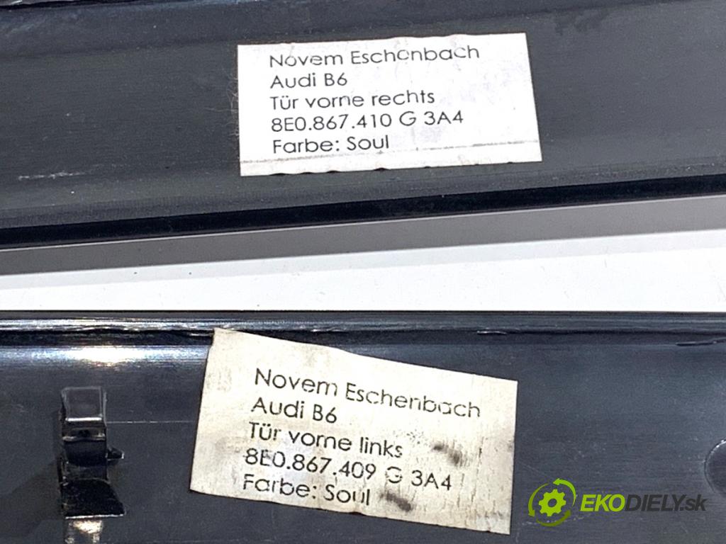 AUDI A4 B6 sedan 2003 125 kW 2.4 2393 lišty kryt 8E0867410G 8E0867420G (Lišta)