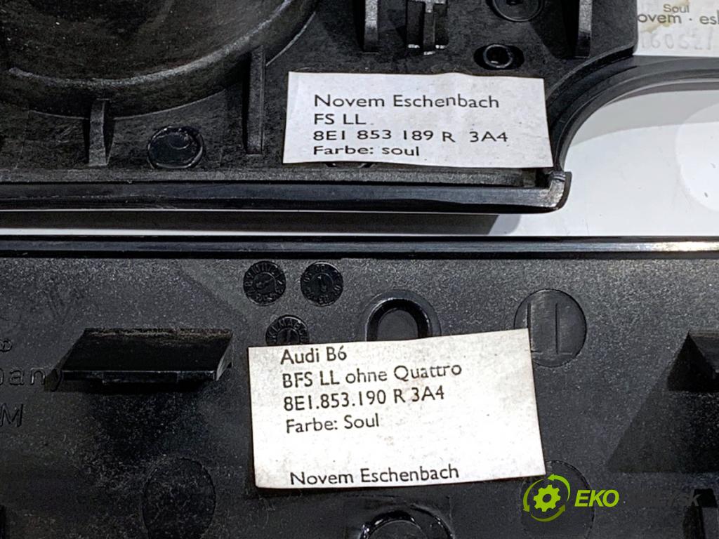 AUDI A4 B6 sedan 2003 125 kW 2.4 2393 lišty kryt 8E0867410G 8E0867420G (Lišta)