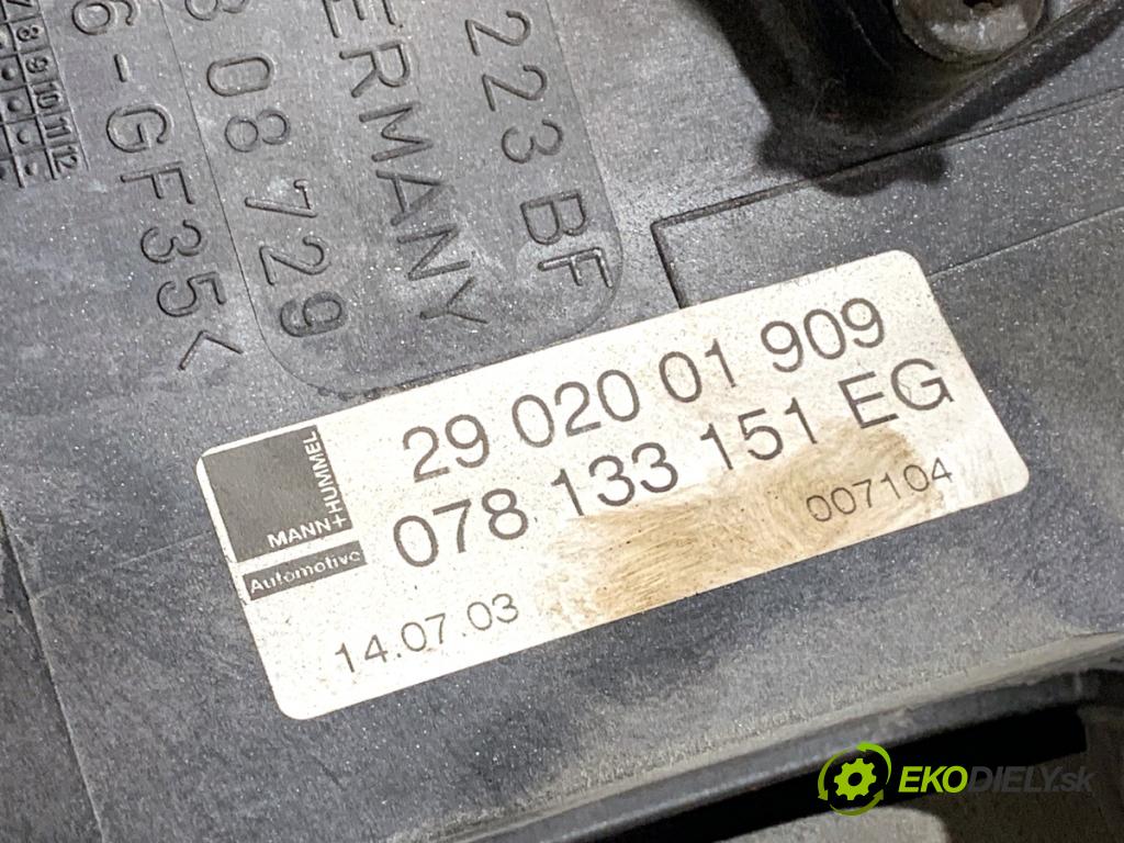 AUDI A4 B6 sedan 2003 125 kW 2.4 2393 Potrubie sacie, sanie 078133151EG (Sacie potrubie)