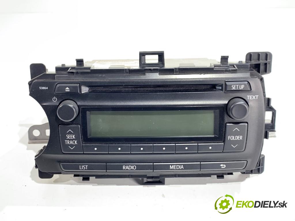 TOYOTA YARIS III liftback 2016 73 kW 1.3 (NSP130_) 1329 RADIO 86120-0D640 (Audio zariadenie)