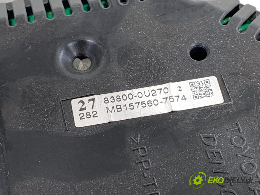 TOYOTA YARIS III liftback 2016 73 kW 1.3 (NSP130_) 1329 Prístrojovka 83800-0U270 (Prístrojová doska)