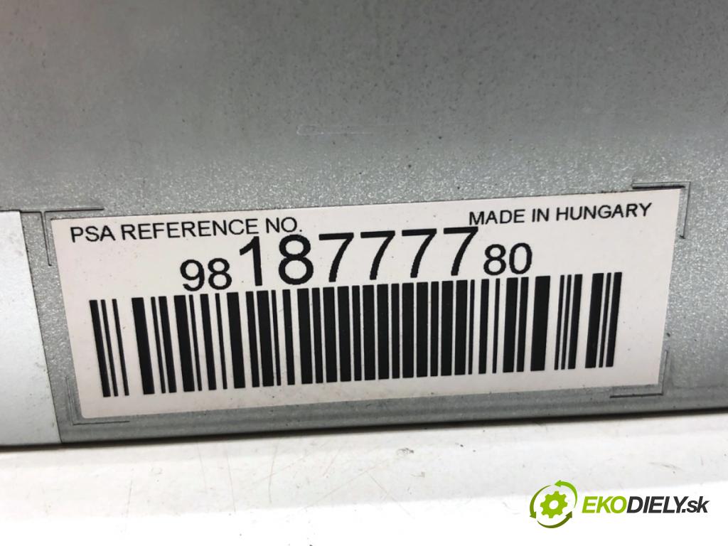 PEUGEOT PARTNER IV Nadwozie pełne/minivan 2020 75 kW 1.5 BlueHDi 100 1499 RADIO 9818777780 (Audio zariadenie)