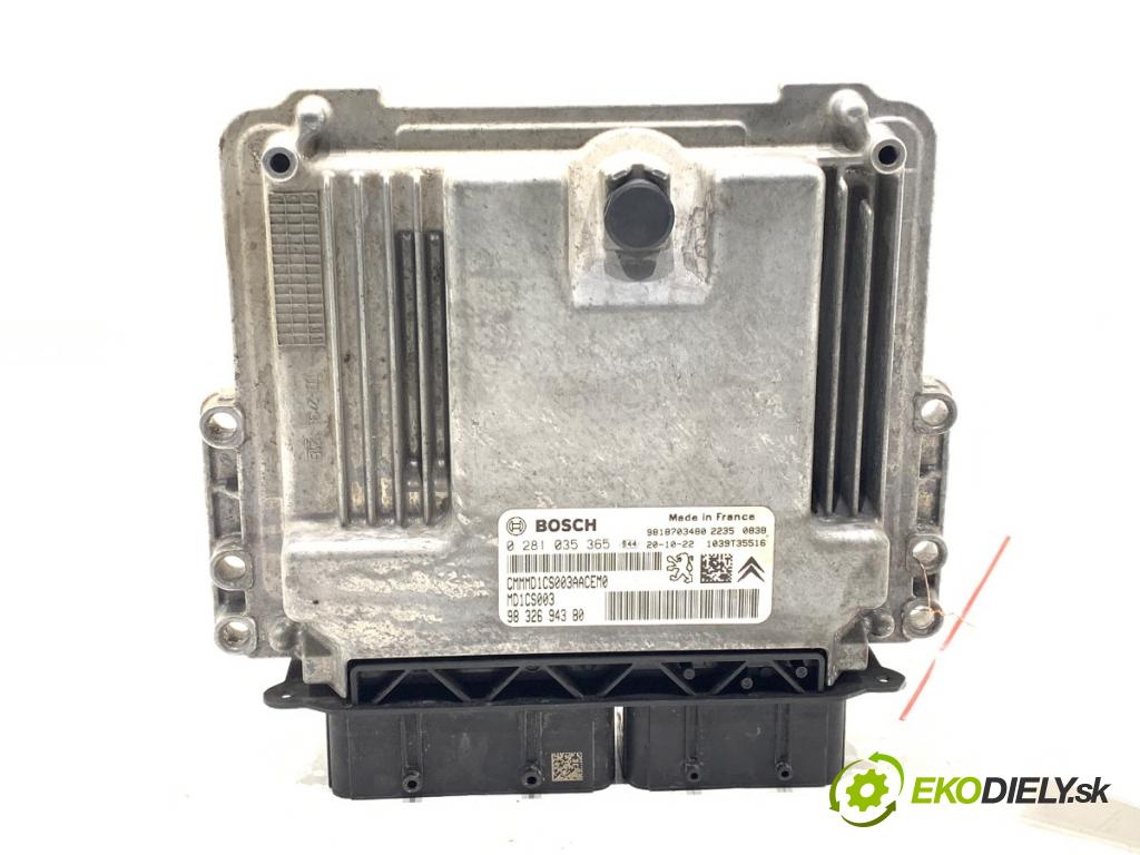 PEUGEOT PARTNER IV Nadwozie pełne/minivan 2020 75 kW 1.5 BlueHDi 100 1499 riadiaca jednotka Motor 9832694380 (Riadiaca jednotka)