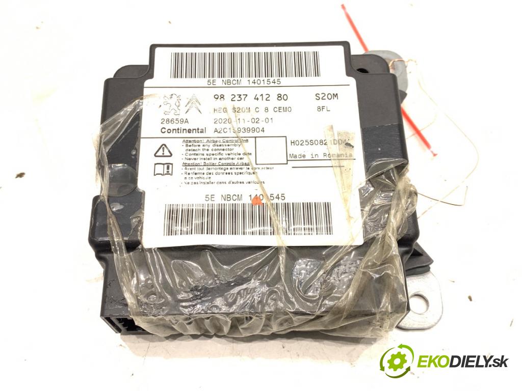 PEUGEOT PARTNER IV Nadwozie pełne/minivan 2020 75 kW 1.5 BlueHDi 100 1499 senzor airbag 9823741280 (Snímač)