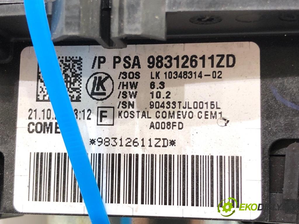 PEUGEOT PARTNER IV Nadwozie pełne/minivan 2020 75 kW 1.5 BlueHDi 100 1499 Prepínač kombinovaný 98312611ZD (Prepínacie páčky pod volantom)