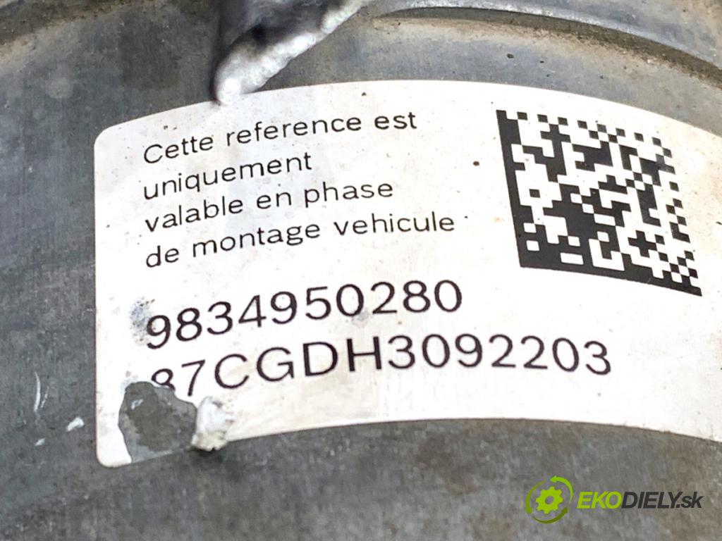 PEUGEOT PARTNER IV Nadwozie pełne/minivan 2020 75 kW 1.5 BlueHDi 100 1499 Pumpa ABS 9834950280 (Pumpa ABS)