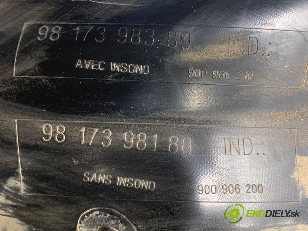 PEUGEOT PARTNER IV Nadwozie pełne/minivan 2020 75 kW 1.5 BlueHDi 100 1499 podblatník levý zadní část 9817398380
