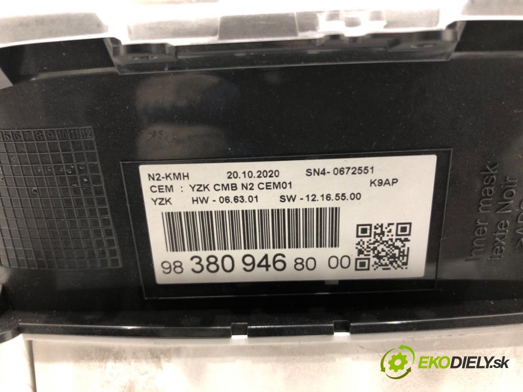 PEUGEOT PARTNER IV Nadwozie pełne/minivan 2020 75 kW 1.5 BlueHDi 100 1499 Prístrojovka 9838094680 (Prístrojová doska)