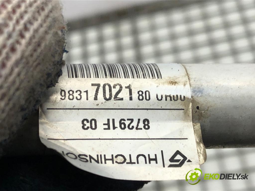 PEUGEOT PARTNER IV Nadwozie pełne/minivan 2020 75 kW 1.5 BlueHDi 100 1499 rúrka klimatizace 9831702180 (Trubka klimatizace)