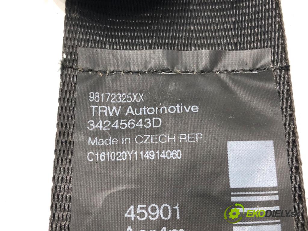 PEUGEOT PARTNER IV Nadwozie pełne/minivan 2020 75 kW 1.5 BlueHDi 100 1499 držák bezpečnost přední část středový 98172325XX