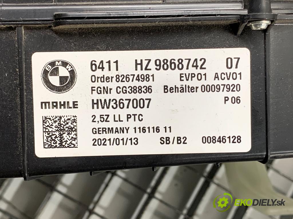 BMW G30 sedan 2021 110 kW 518 d Mild-Hybrid 1995 topné těleso radiátor topení komplet KOMBAJN 9868742 (Radiátor topení)