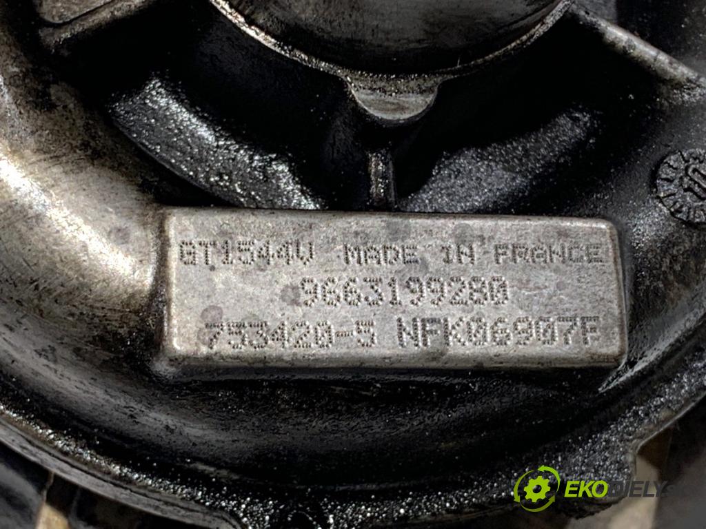 PEUGEOT 308 I liftback 2010 80 kW 1.6 HDi 1560 Turbodúchadlo,turbo 9663199280 (Turbodúchadlo (kompletné))