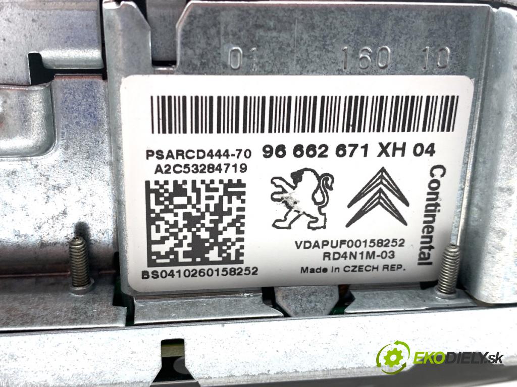 PEUGEOT 308 I liftback 2010 80 kW 1.6 HDi 1560 RADIO 96662671XH (Audio zariadenie)