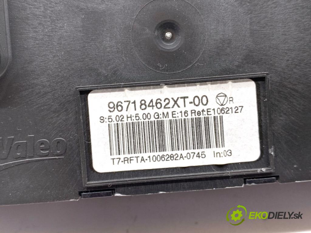 PEUGEOT 308 I liftback 2010 80 kW 1.6 HDi 1560 Panel ovládania kúrenia 96718462XT (Prepínacie páčky pod volantom)