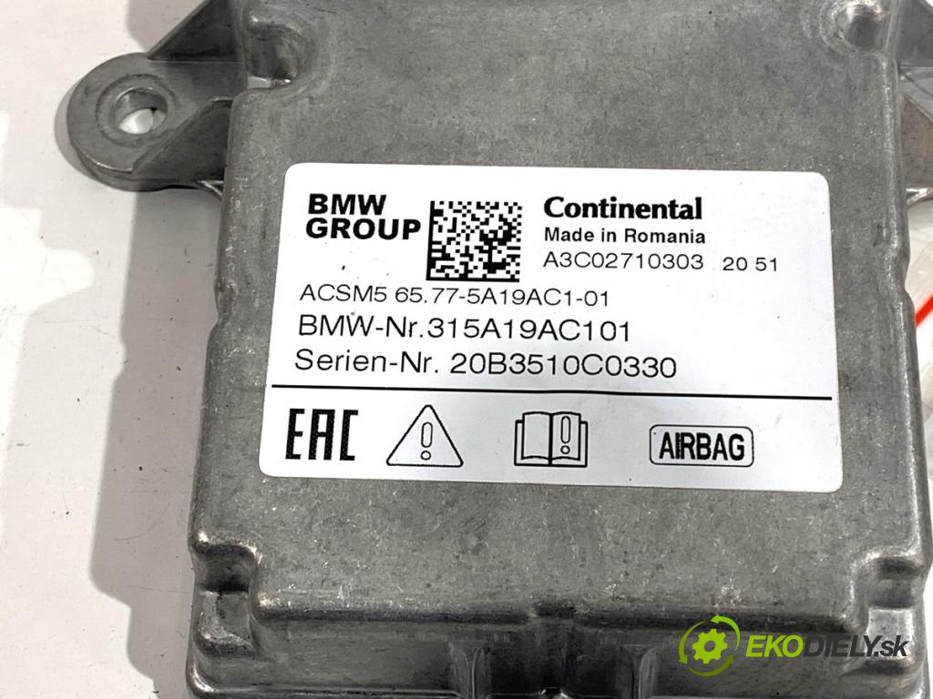 BMW G30 sedan 2021 110 kW 518 d Mild-Hybrid 1995 senzor airbag 5A19AC1 (Snímač)