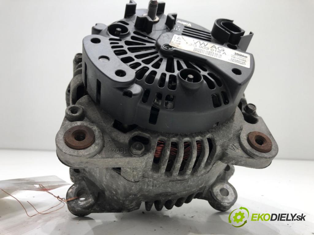AUDI A6 C6 sedan 2008 103 kW 2.0 TDI 1968 Alternátor 03G903016A (Alternátor)