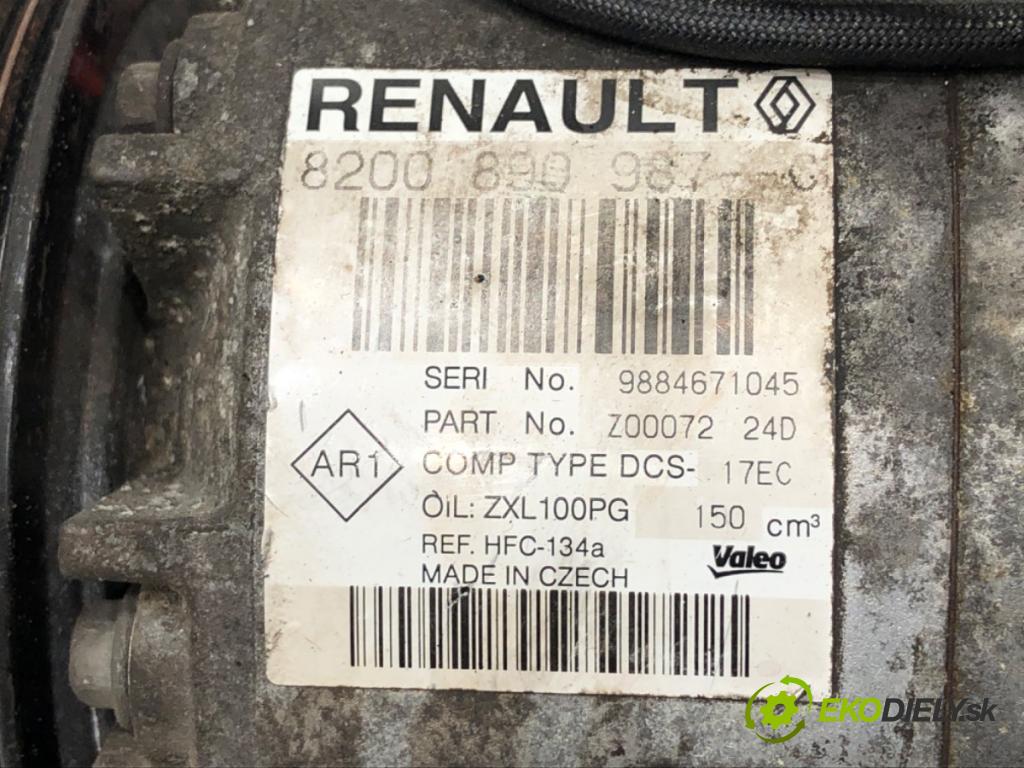 RENAULT LAGUNA III Kombi 2009 110 kW 2.0 dCi (KT01, KT08, KT09, KT0K, KT12, KT1D, KT1W) 1995 Kompresor klimatizácie 8200890987 (Kompresor klimatizácie)