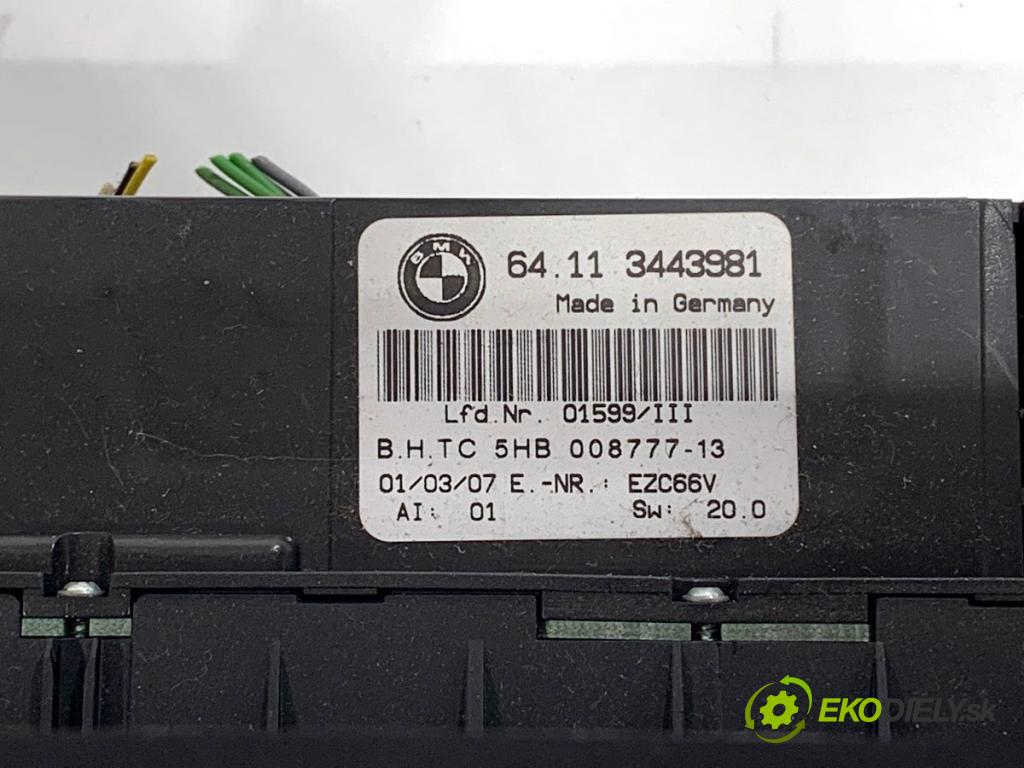BMW E83 SUV 2007 110 kW 2.0 d 1995 Panel ovládania kúrenia 3443981 (Prepínacie páčky pod volantom)