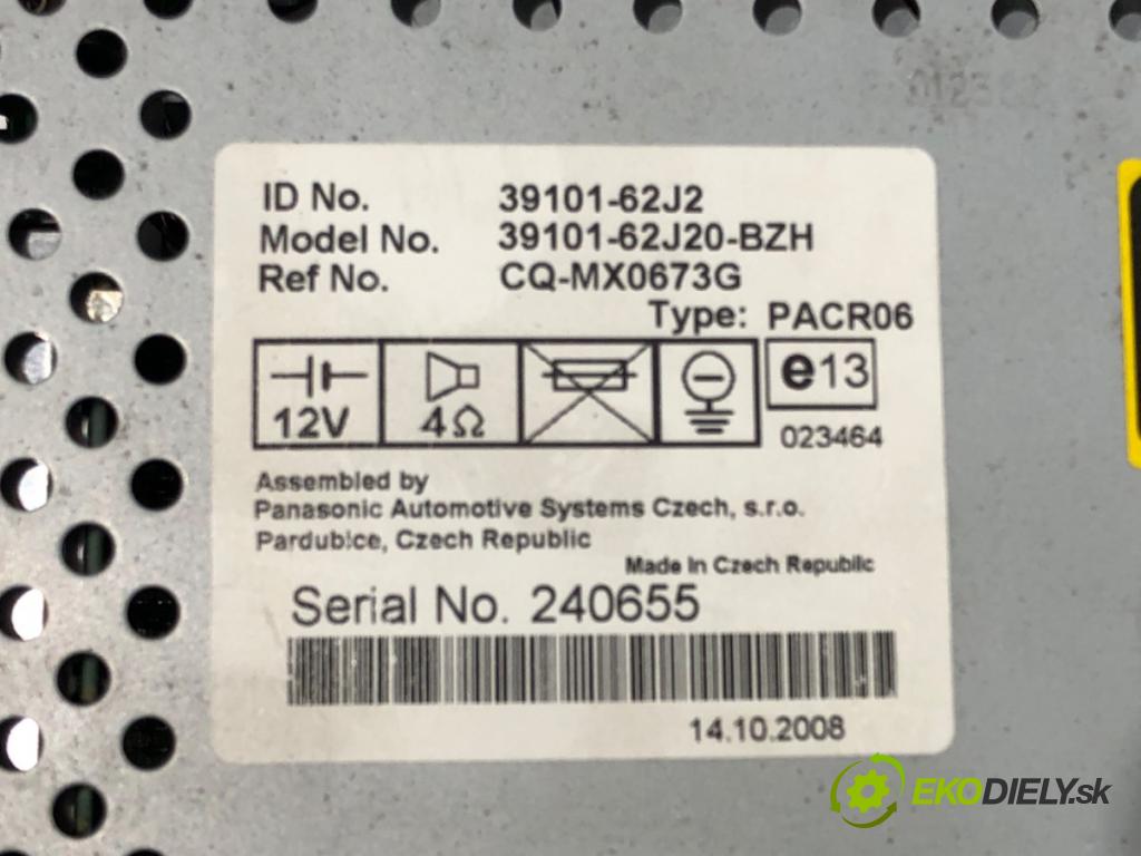 SUZUKI SWIFT III liftback 2009 75 kW 1.5 (RS 415) 1490 RADIO 39101-62J2 (Audio zariadenie)