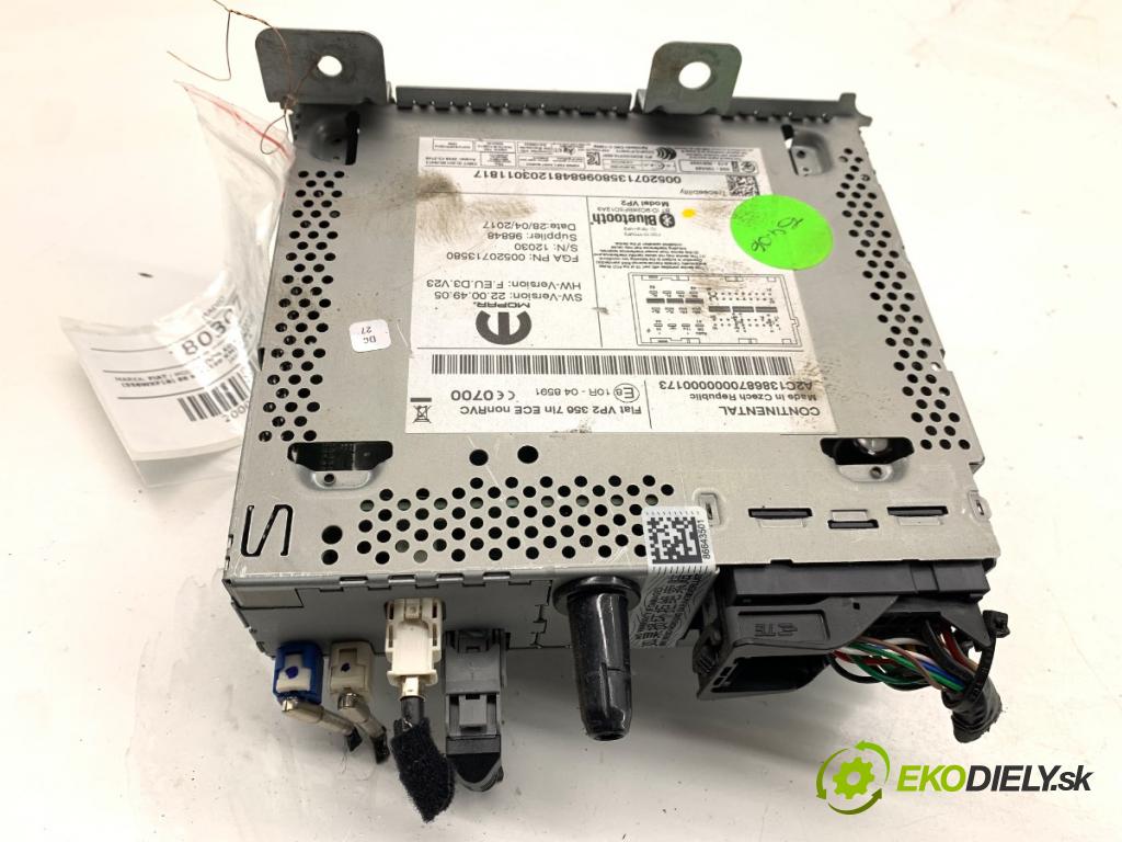 FIAT TIPO Kombi 2017 88 kW 1.4 (356WXF1B) 1368 RADIO mavigace 00520713580 (Audio zařízení)