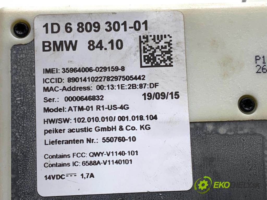BMW F30 sedan 2016 180 kW 328 i xDrive 1997 ANTENA modul 6809301 9303040