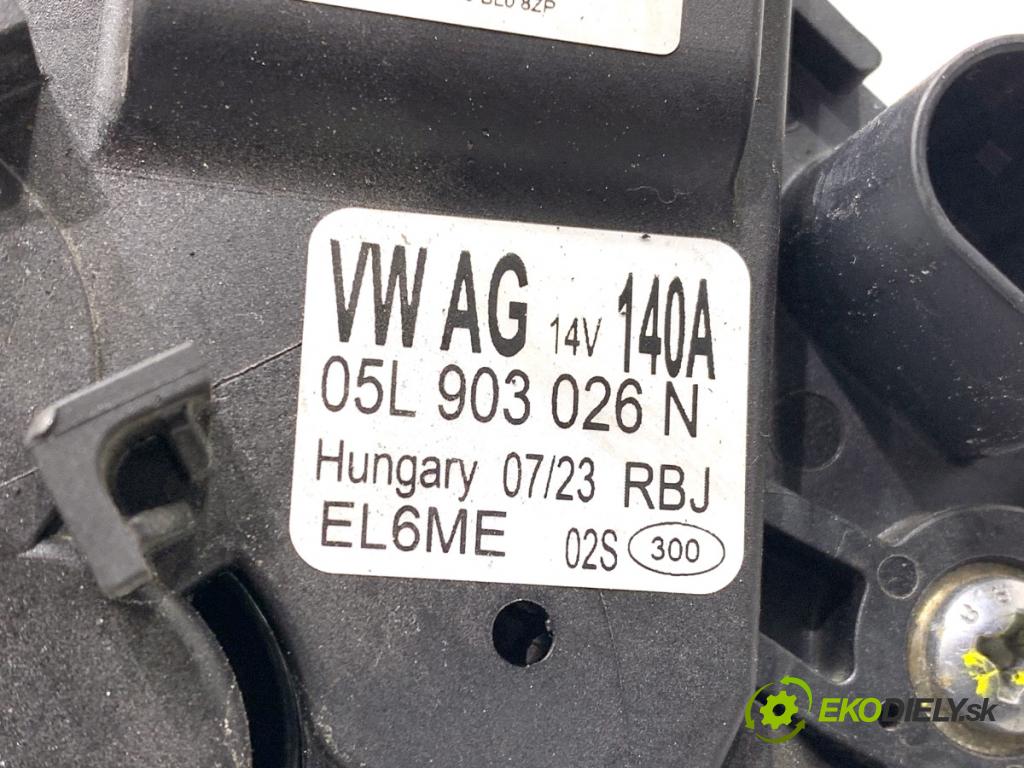 SKODA SUPERB III Kombi 2023 110 kW 2.0 TDI 1968 Alternátor 05L903026N (Alternátor)
