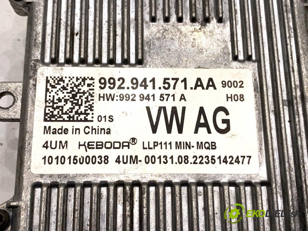 SKODA SUPERB III Kombi 2023 110 kW 2.0 TDI 1968 Menič XENON 992941571AA (Riadiaca jednotka xenónu)