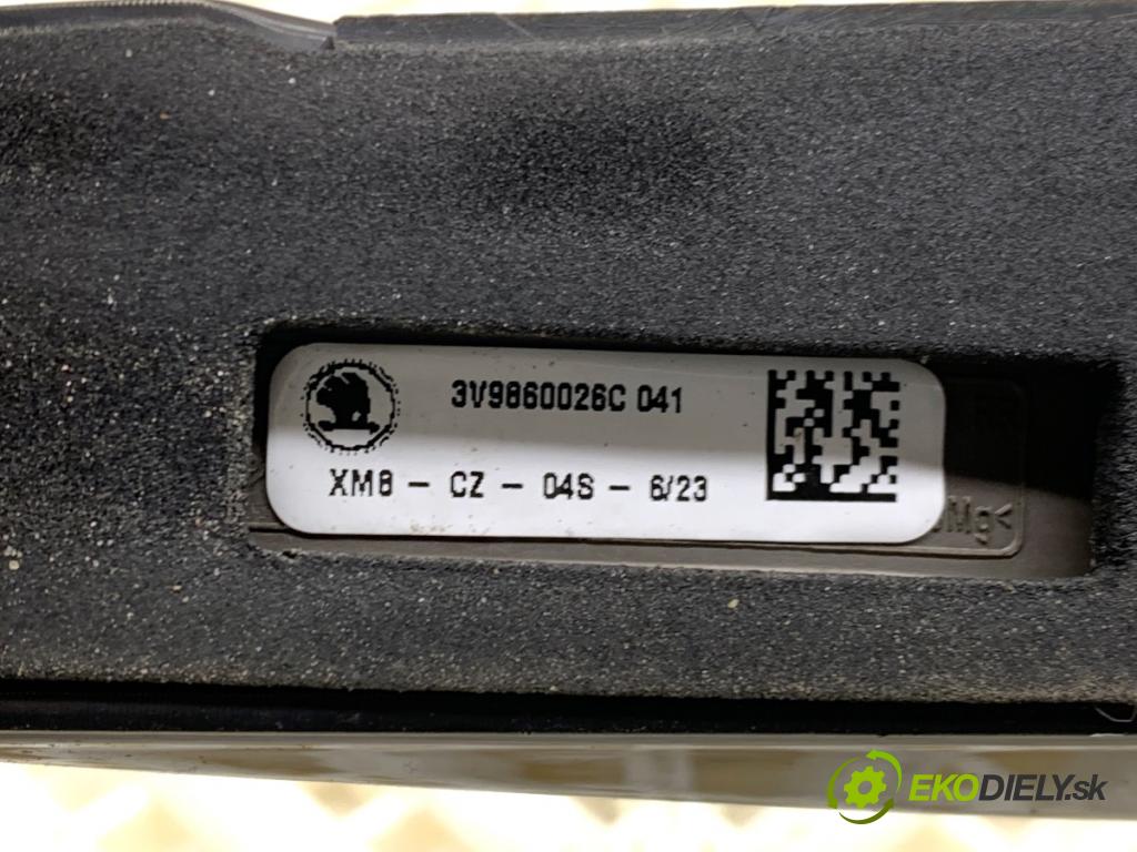 SKODA SUPERB III Kombi 2023 110 kW 2.0 TDI 1968 zábradlí: STŘECHA 3V9860026C 3V9860025C