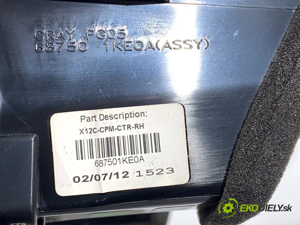 NISSAN JUKE F15 SUV 2012 86 kW 1.6 1598 mří topení přední část 687501KE0A