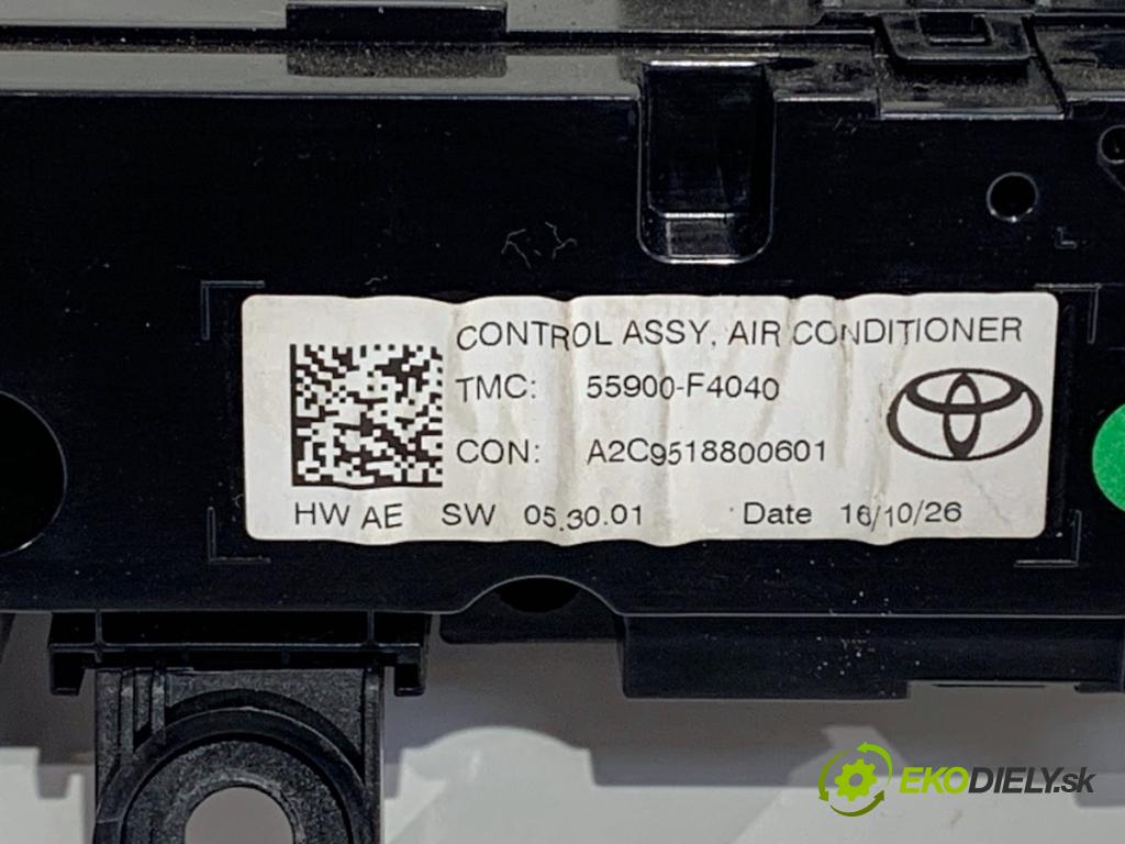 TOYOTA C-HR SUV 2016 85 kW 1.2 (NGX10_) 1197 Panel ovládania kúrenia 55900-F4040 (Prepínacie páčky pod volantom)