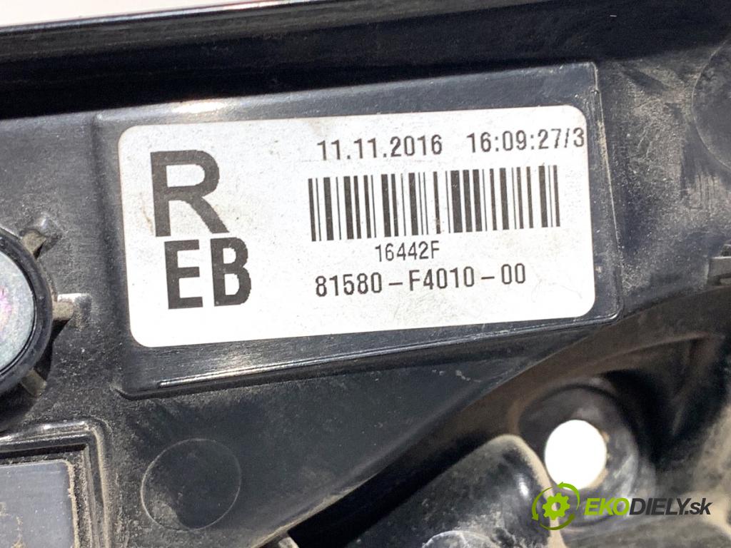 TOYOTA C-HR SUV 2016 85 kW 1.2 (NGX10_) 1197 Svetlo zad pravá vnútorná 81580-F4010 (Kľučka dverí ostatné)