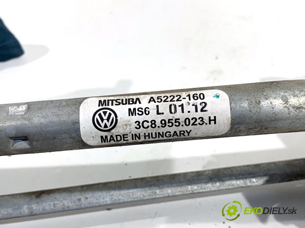 VW PASSAT B7 sedan 2014 103 kW 2.0 TDI 1968 Mechanizmus stieračov predný 3C8955023H (Motorček stieračov predný)