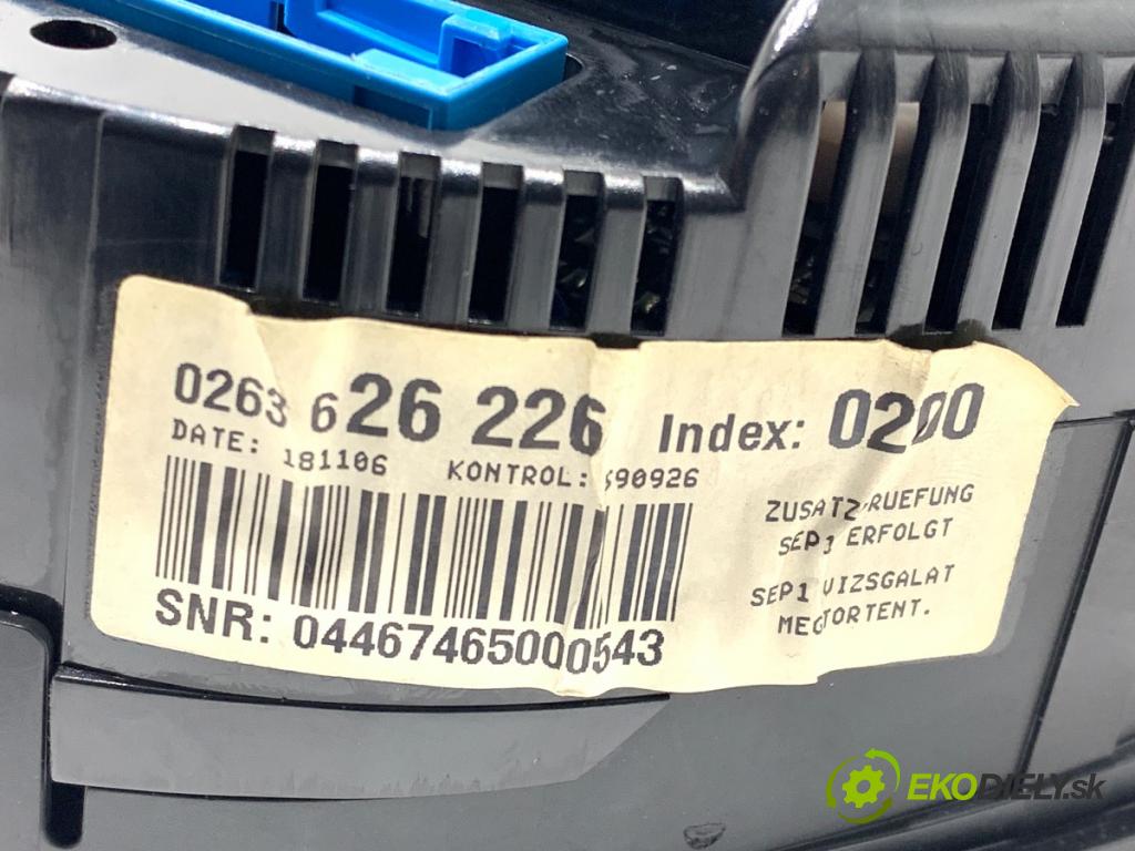 AUDI A4 B7 Kombi 2006 103 kW 2.0 TDI 1968 Prístrojovka 0263626226 (Prístrojová doska)