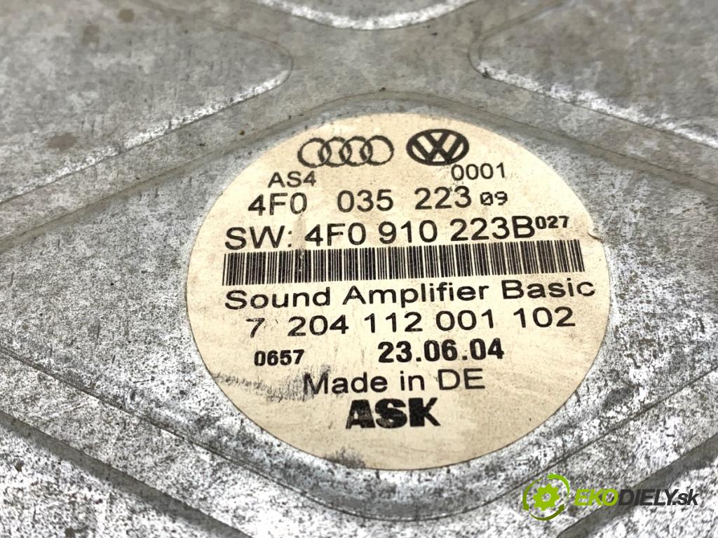 AUDI A6 C6 sedan 2004 165 kW 3.0 TDI quattro 2967 Zosilňovač 4F0035223 (Zosilňovač)