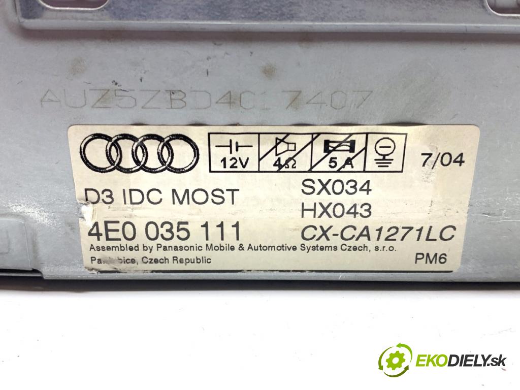AUDI A6 C6 sedan 2004 165 kW 3.0 TDI quattro 2967 RADIO 4E0035111 (Audio zariadenie)