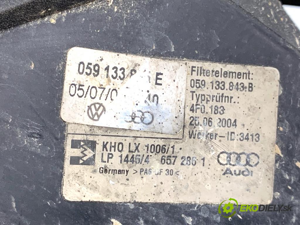 AUDI A6 C6 sedan 2004 165 kW 3.0 TDI quattro 2967 Obal filtra vzduchu 059133835E (Obal vzduchového filtra)