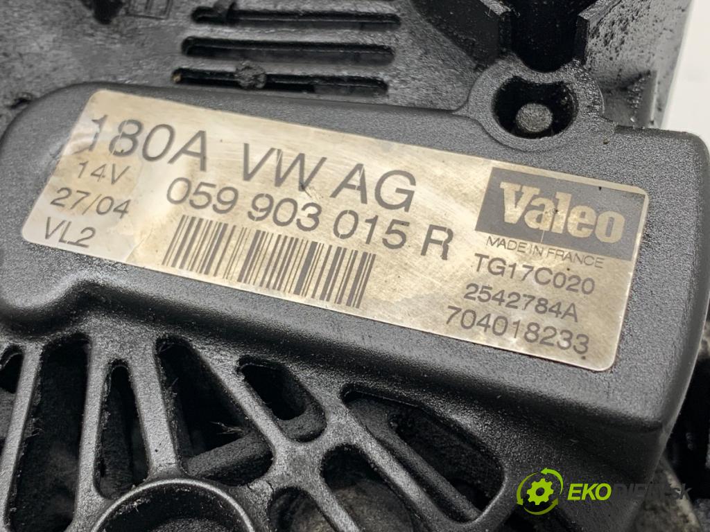 AUDI A6 C6 sedan 2004 165 kW 3.0 TDI quattro 2967 Alternátor 059903015R (Alternátor)