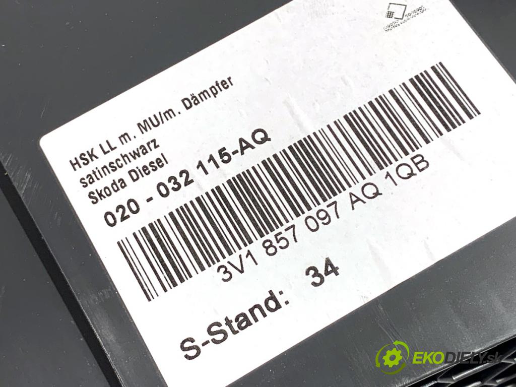 SKODA SUPERB III Kombi 2023 110 kW 2.0 TDI 1968 přihrádka kastlík spolujezdce  (Přihrádka (kastlík))