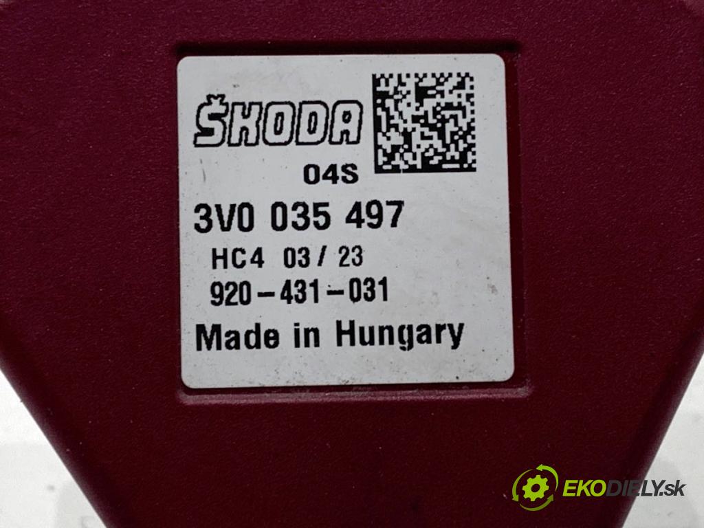 SKODA SUPERB III Kombi 2023 110 kW 2.0 TDI 1968 Zosilňovač Antenní: 3V0035497 (Zosilňovač)