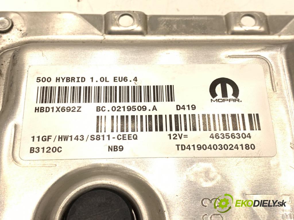 FIAT 500 liftback 2023 51 kW 1.0 Mild Hybrid (312.AYD1B) 999 riadiaca jednotka Motor 46356304 (Riadiaca jednotka)