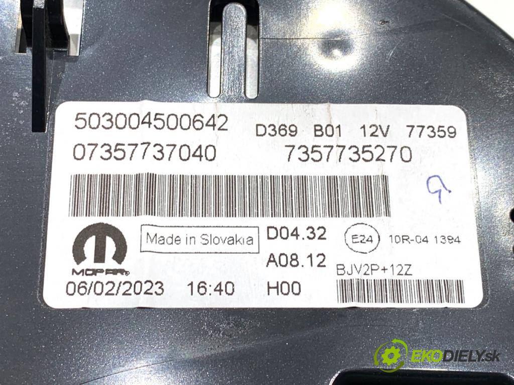 FIAT 500 liftback 2023 51 kW 1.0 Mild Hybrid (312.AYD1B) 999 Prístrojovka 7357735270 (Prístrojová doska)